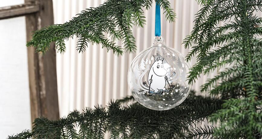 Muurla Boule de Noël Moomin Pyjamas, 9 cm