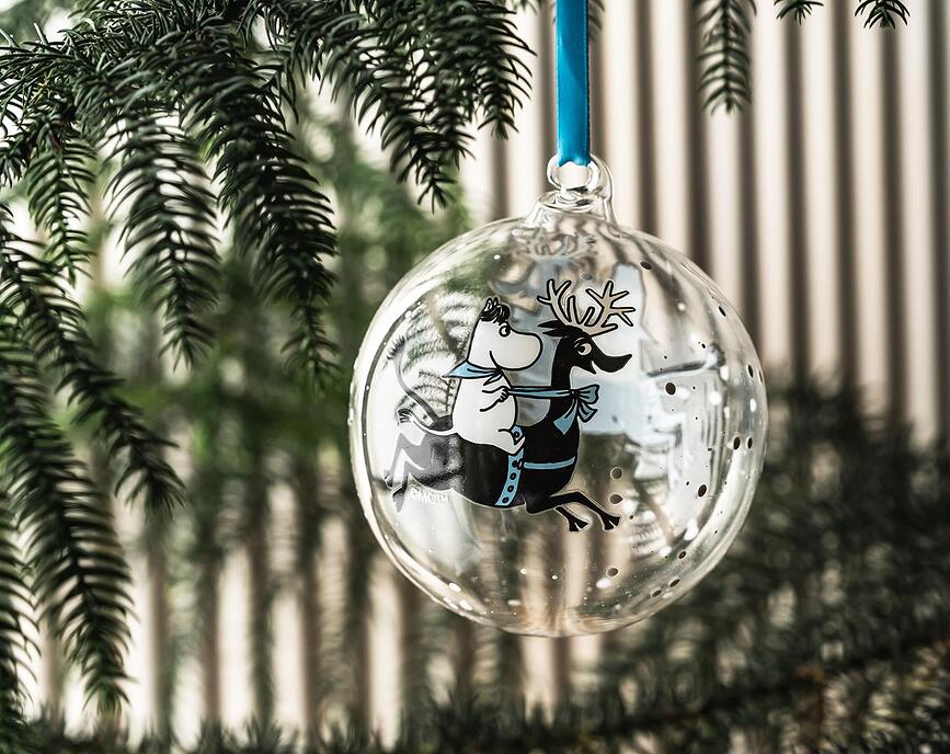 Muurla Boule de Noël Moomin Pyjamas, 9 cm