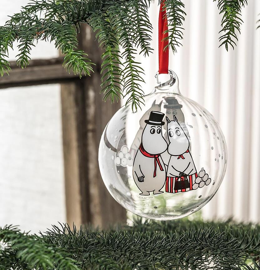 Muurla Boule de Noël Moomin Pyjamas, 9 cm