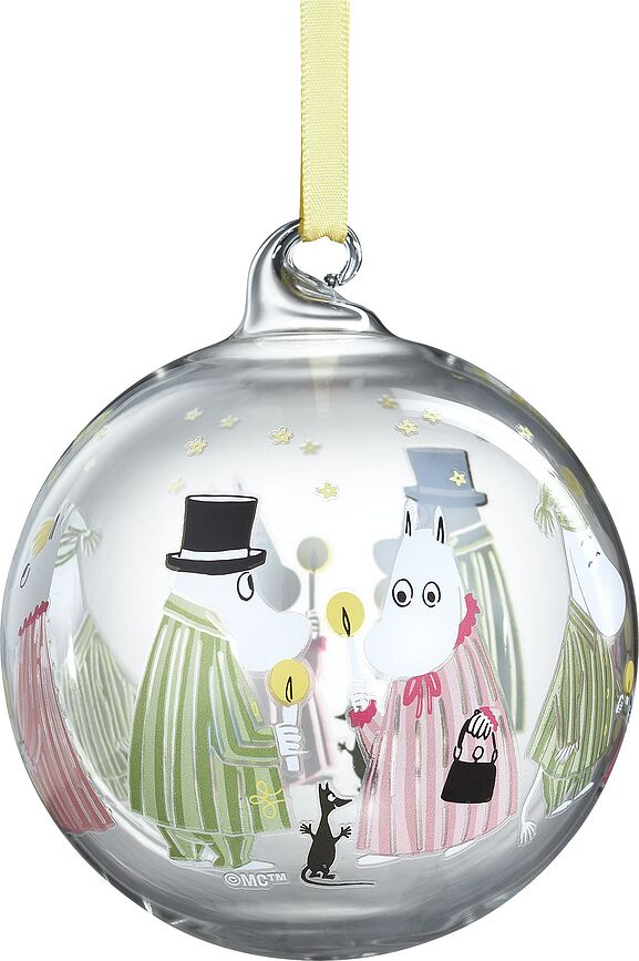 Muurla Boule de Noël Moomin Pyjamas, 9 cm