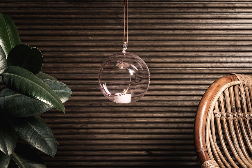 Muurla Coloured Boule Décorative 12 cm, bleue