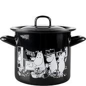 Muurla Cooking pot 1,5 l Moomins black with lid