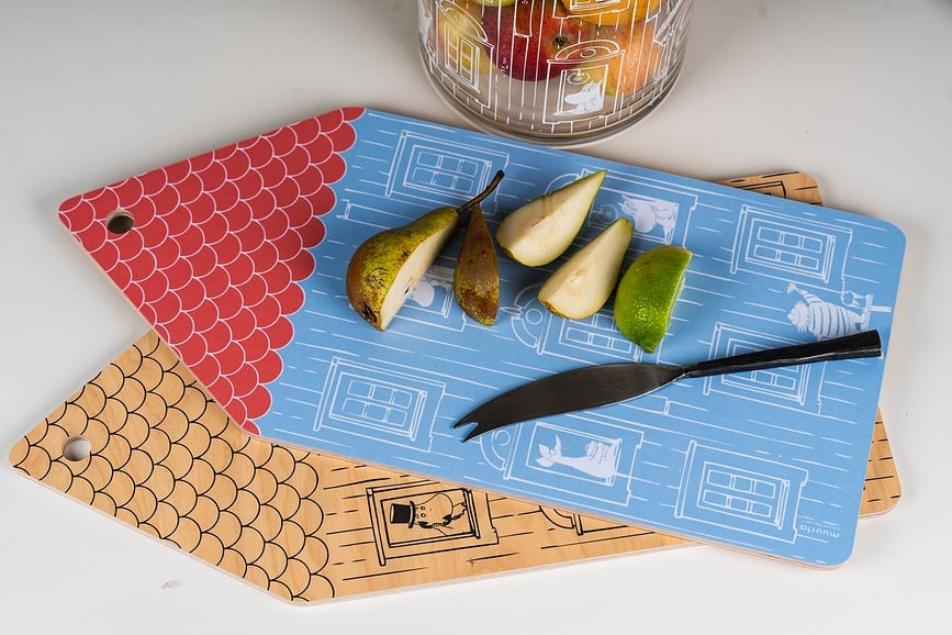 Muurla Daska za Posluživanje i Rezanje Muminki Moominhouse 20 x 44 cm