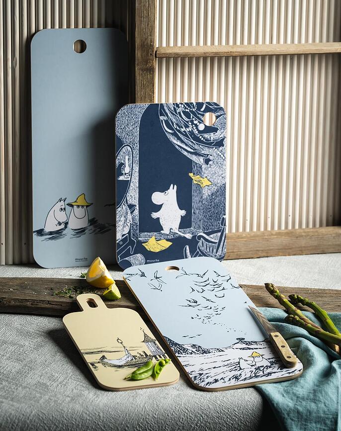 Muurla Daska za rezanje Moomin Adventures on the Water 13 x 33 cm