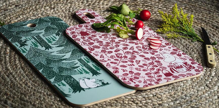 Muurla Daska za Rezanje Moomin In the Depth of the Forest 18 x 44 cm