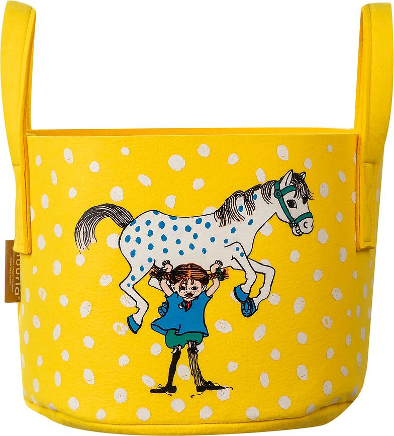 Muurla Καλάθι Αποθήκευσης Pippi Longstocking, 17 l, σχέδιο Pippi and the Horse