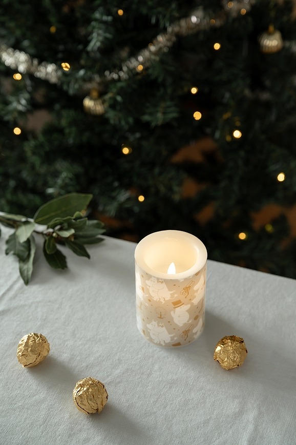 Muurla Muminki Κερί LED Let it Snow, 10 cm