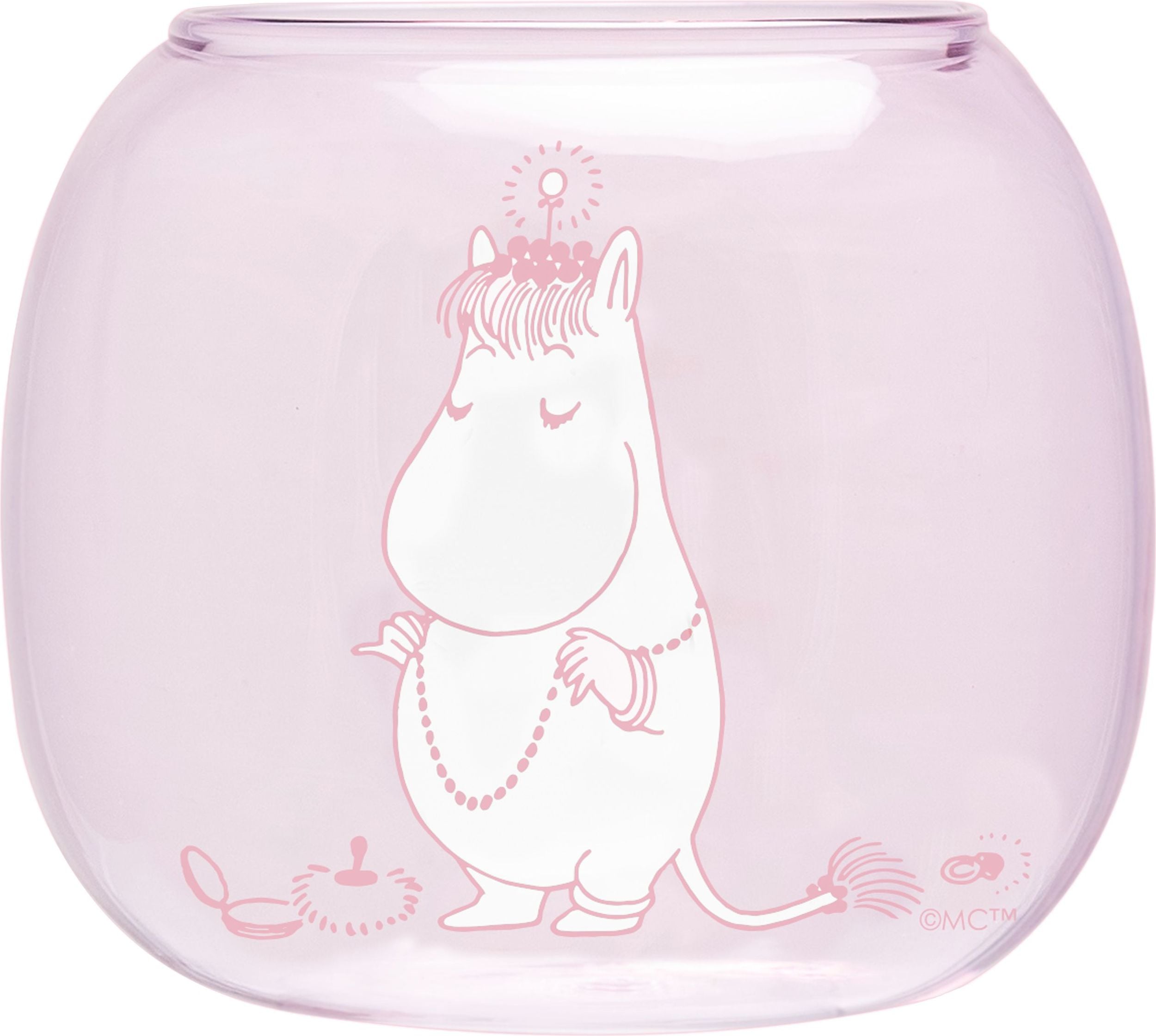 Muurla Kerzenhalter für Teelichter 9,5 cm Mumins Snorkfräulein rosa