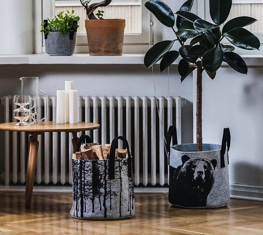 Muurla Leaf Košara za shranjevanje, 31 cm