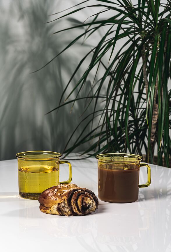 Muurla Κούπα 350 ml, γυάλινη, ροζ