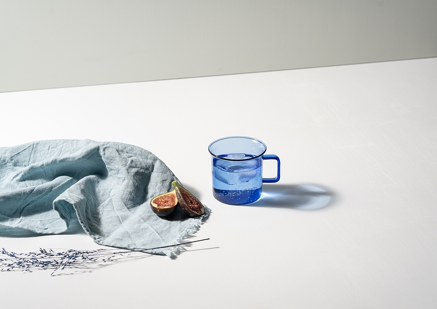 Muurla Κούπα 350 ml, γυάλινη, ροζ