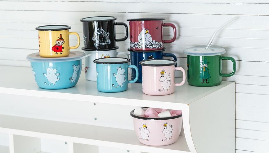 Muurla Retro Moomin Κούπα Moominmamma, 370 ml, ροζ