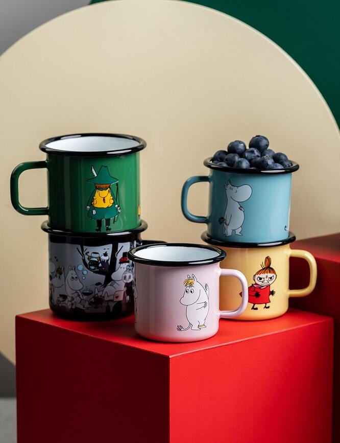 Muurla Retro Moomin Κούπα Moominmamma, 370 ml, ροζ