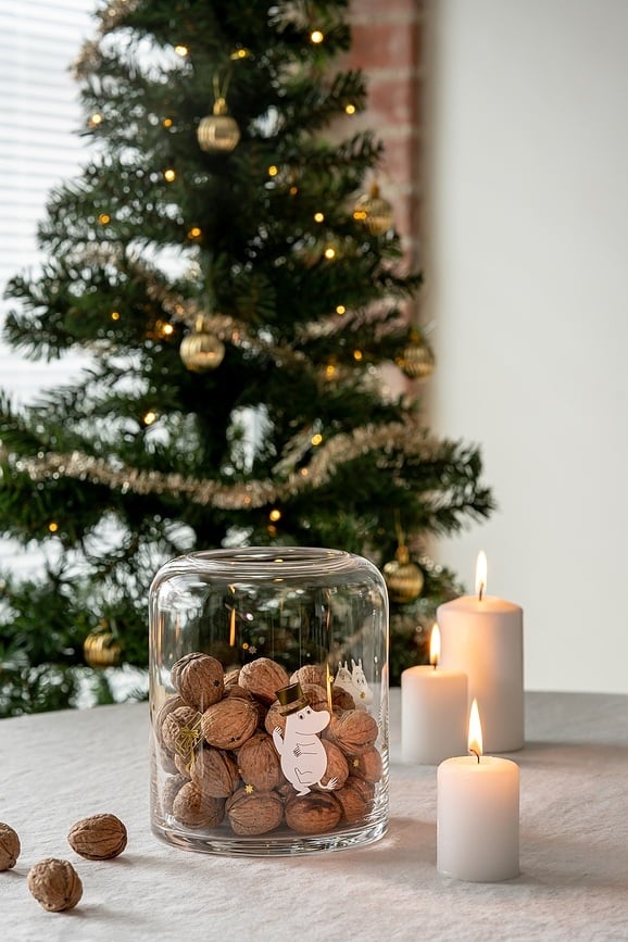 Muurla Lampion Moomin uzorak Sparkling Stars 18 cm