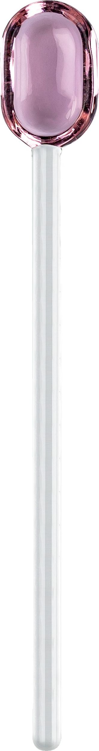 Muurla Löffel 15,5 cm rosa aus Glas
