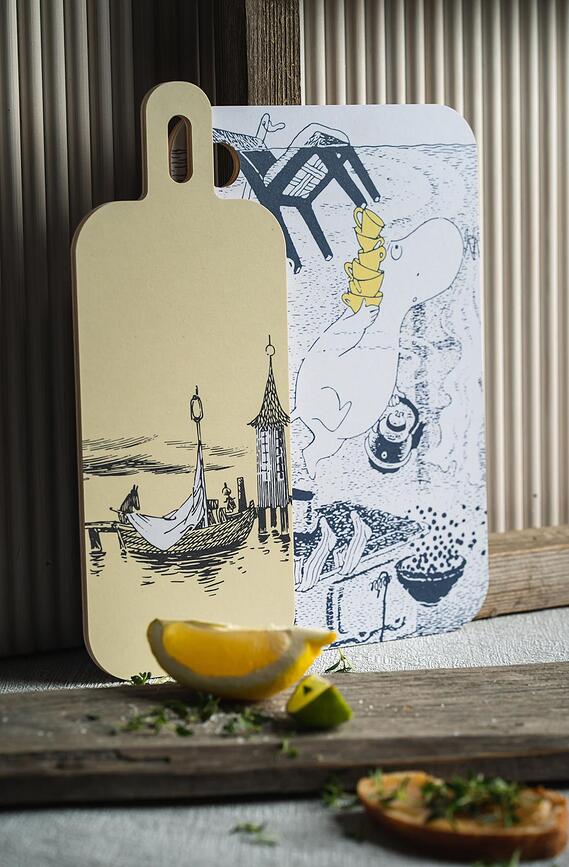 Muurla Moomin Adventures on the Water Planche À Découper, 13 x 33 cm