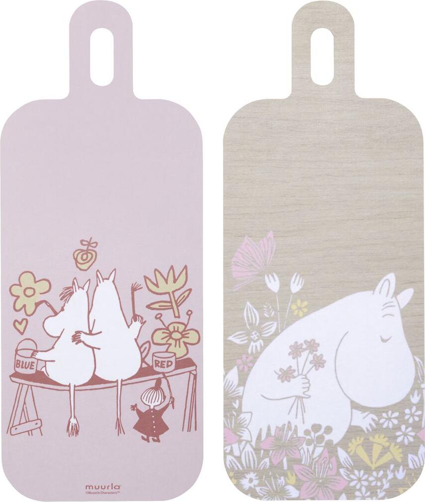 Muurla Moomin Flower Field Schneide- und Servierbrett 13 x 33 cm