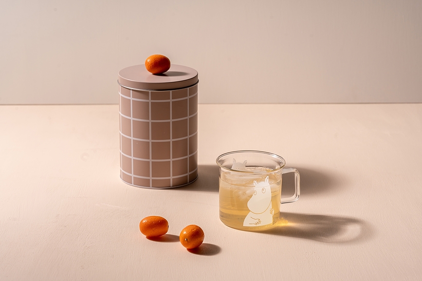 Muurla Moomin Mug Petite Mu, 350 ml, en verre, transparent