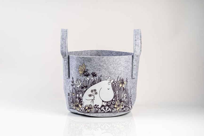 Muurla Moomin Flower Field Panier de Rangement 17 L