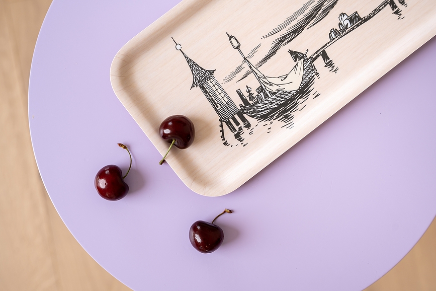 Muurla Moomin The Pier Plateau de service, 13 x 27 cm