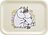 Muurla Moomin Plateau de Service, 20 x 27 cm, motif "Flowers"