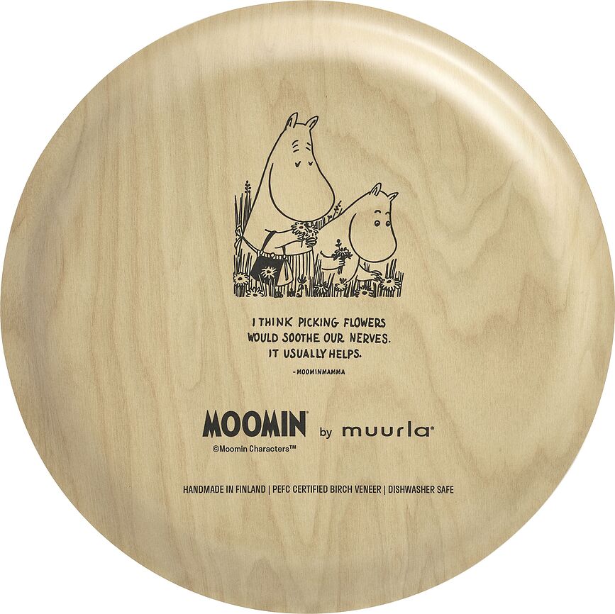 Muurla Moomin Plateau de Service, 25 cm, motif "Flowers"