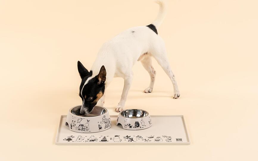 Muurla Moomin 80 Tapis pour gamelle pour chien ou chat, 40 x 60 cm