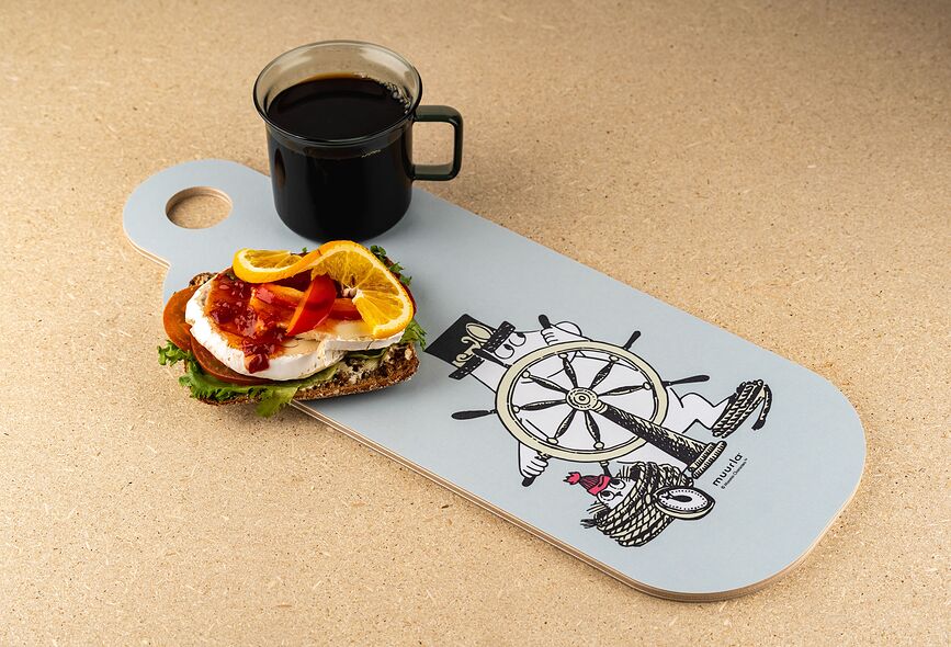 Muurla Moomin The Adventurer Επιφάνεια Κοπής και Σερβιρίσματος, διπλής όψης, 17 x 44 εκ