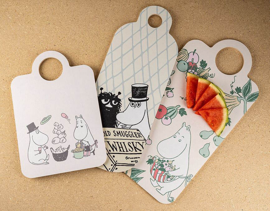 Muurla Moomin The Adventurer Επιφάνεια Κοπής και Σερβιρίσματος, διπλής όψης, 17 x 44 εκ