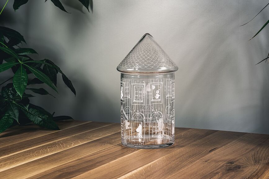 Muurla Moominhouse Posuda staklena motiv Moomin