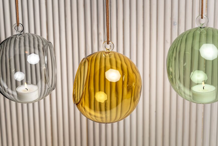 Muurla Coloured Διακοσμητική Μπάλα, 12 cm, μπλε