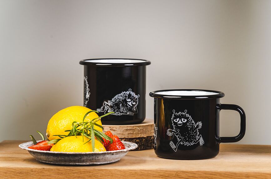 Muurla Retro Moomin Tasse 370 ml, motif Moomintroll, menthe