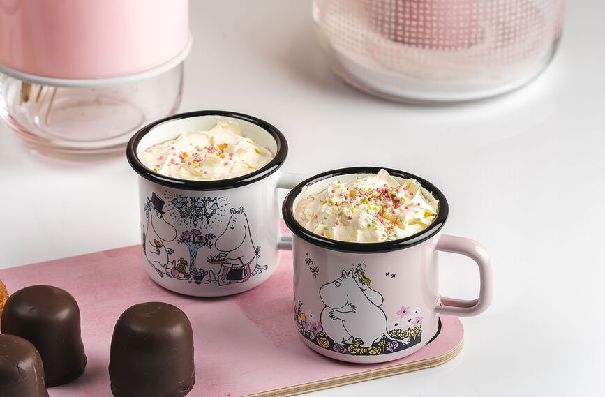 Muurla Retro Moomin Tasse 370 ml, motif Moomintroll, menthe