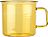 Muurla Mugg 350 ml, gul, glas