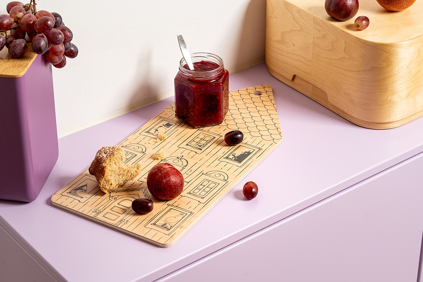 Muurla Mumin Deska za rezanje in serviranje, Moominhouse, 20 x 44 cm