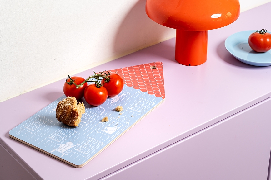 Muurla Mumin Deska za rezanje in serviranje, Moominhouse, 20 x 44 cm