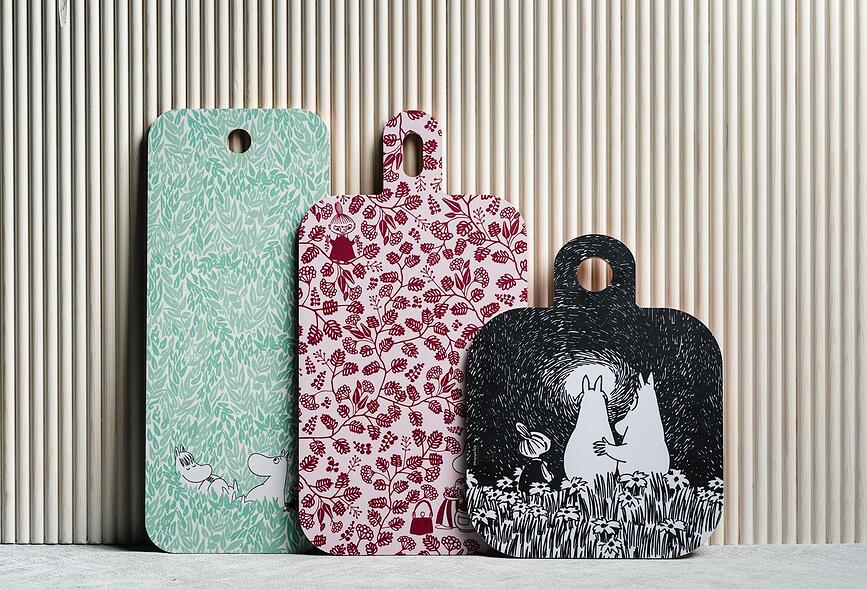 Muurla Mumin Prijateljstvo Deska za rezanje, 25 x 32 cm