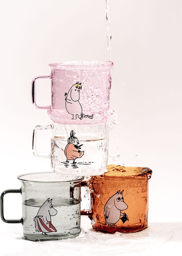 Muurla Mumini Gospodična Snork Lonček, 350 ml, steklen