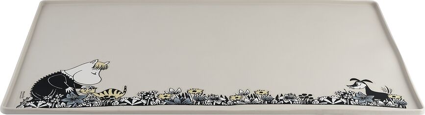 Muurla Muminki Podloga za zdjelicu za psa ili mačku 40 x 60 cm siva