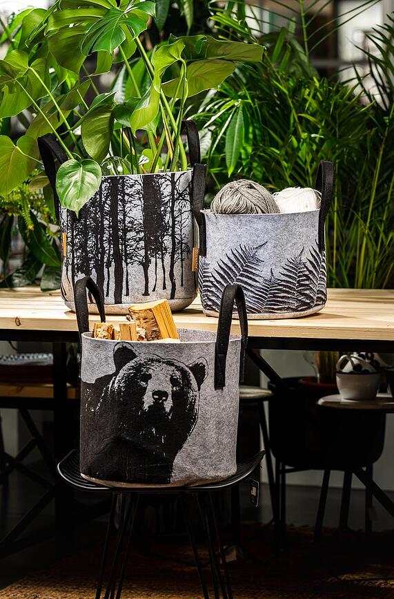 Muurla Leaf Panier de Rangement 31 cm