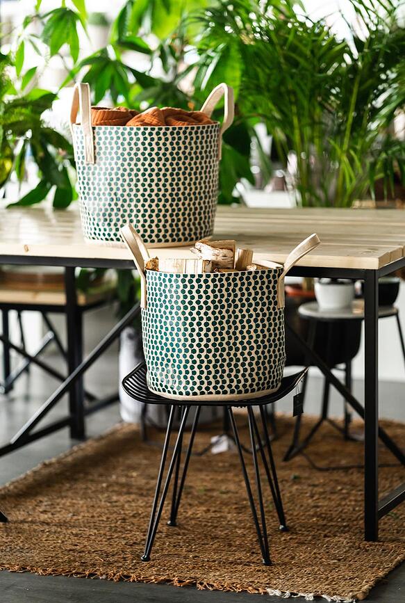 Muurla Leaf Panier de Rangement 31 cm