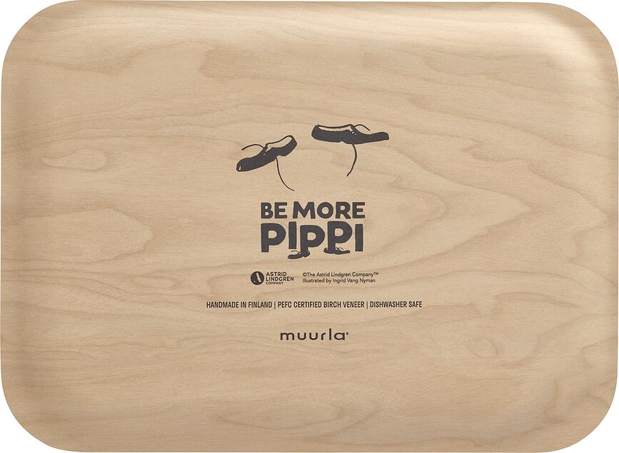 Muurla Pippi's Birthday Δίσκος Σερβιρίσματος, Πίπη η Φακιδομύτη, 20 x 27 εκ