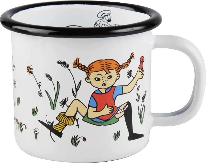 Muurla Pippi Tasse, motif Pippi et Monsieur Nilsson, 150 ml