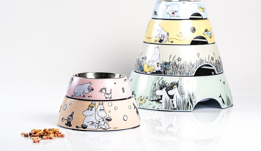 Muurla Moomin Zdjela za psa ili mačku M bež