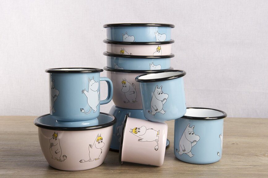 Muurla Retro Bol, motif Mademoiselle Snork Moomin, 600 ml