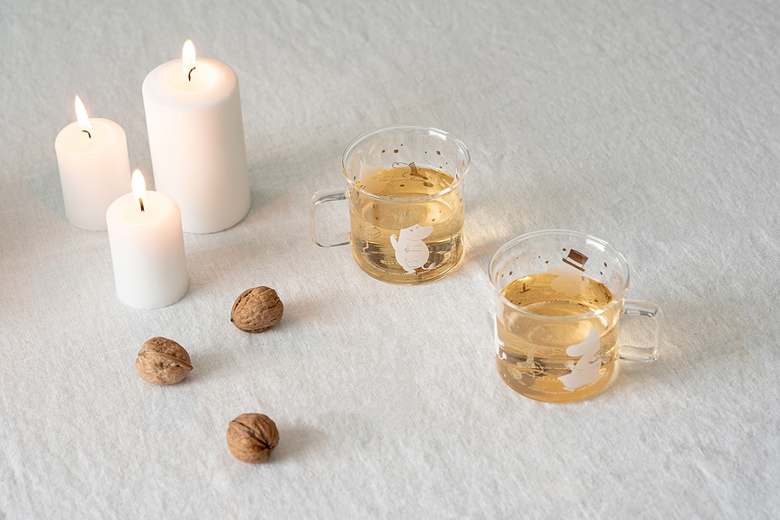 Muurla Moomin Šalica Mala Mi 350 ml staklena prozirna