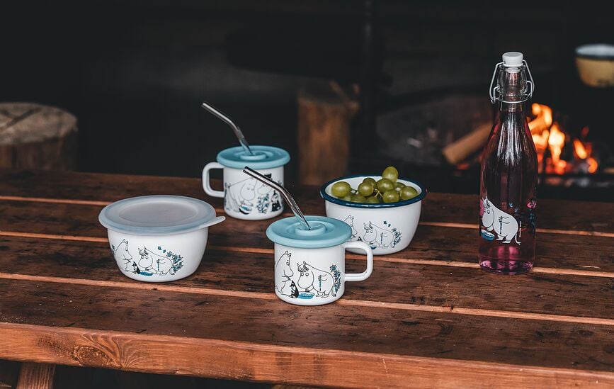 Muurla Šalica Mumin U vrtu 370 ml