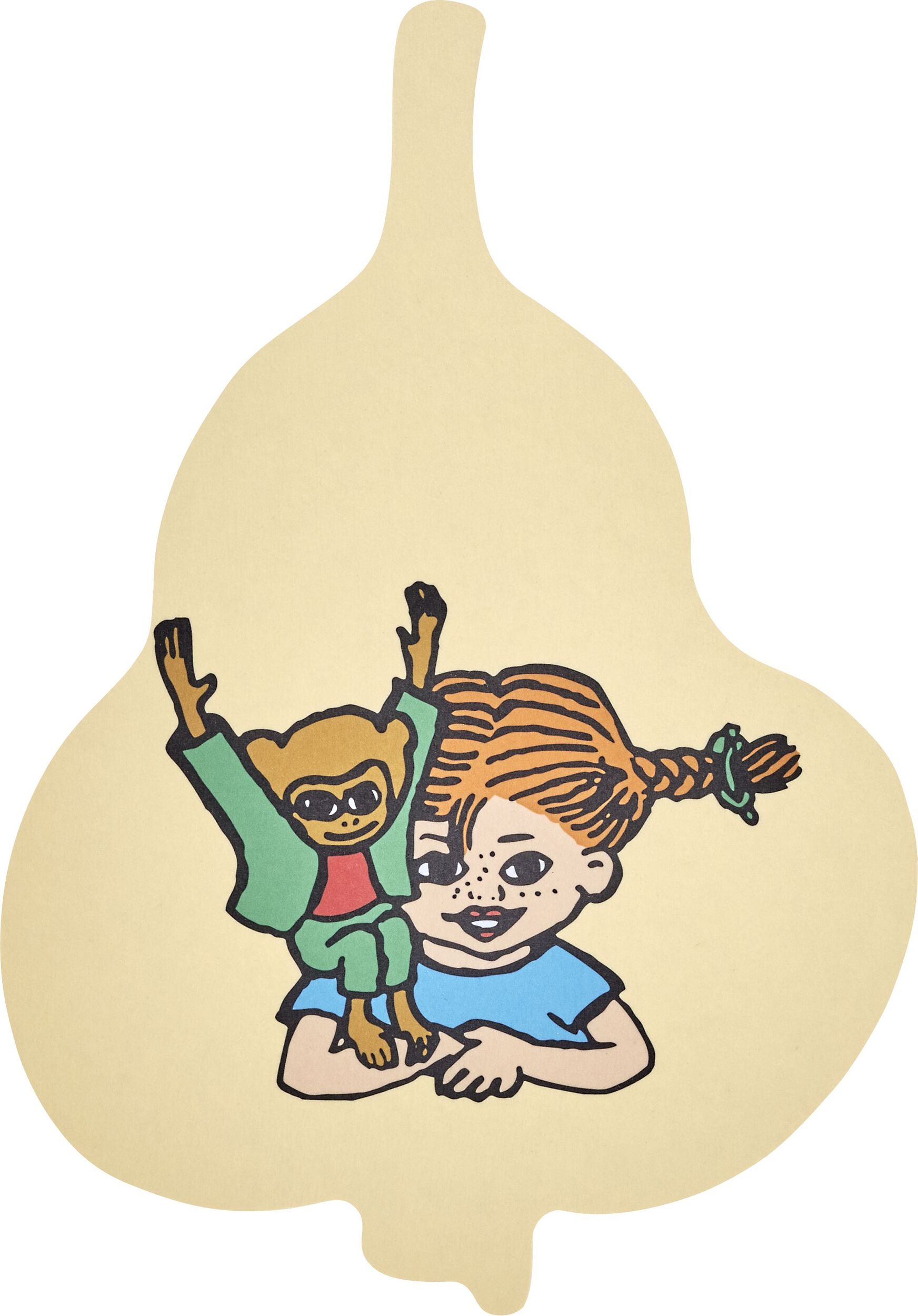 Muurla Schneide- und Servierbrett 21 x 30 cm Pippi Langstrumpf Früchte