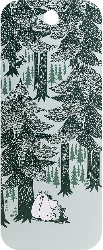 Muurla Schneidebrett 18 x 44 cm Mumins In the Depth of the Forest