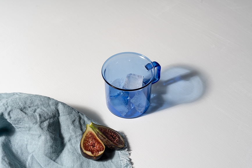 Muurla Tasse 350 ml, en verre, rose